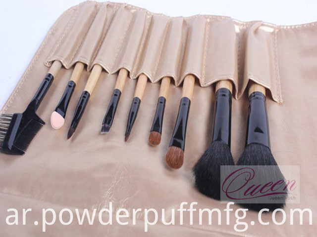 Wholesale Goat Hair Makeup Brush 9 Pieces Travel Cosmetic Brush